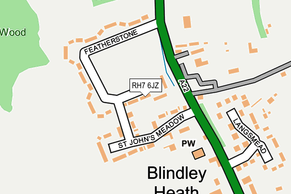 RH7 6JZ map - OS OpenMap – Local (Ordnance Survey) RH7 6JZ map - OS OpenMap – Local (Ordnance Survey)