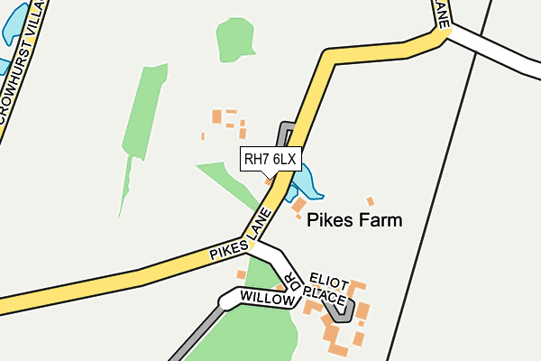 RH7 6LX map - OS OpenMap – Local (Ordnance Survey) RH7 6LX map - OS OpenMap – Local (Ordnance Survey)