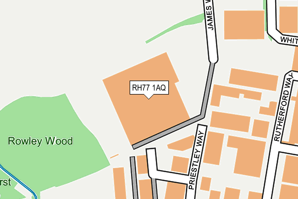 RH77 1AQ map - OS OpenMap – Local (Ordnance Survey) RH77 1AQ map - OS OpenMap – Local (Ordnance Survey)