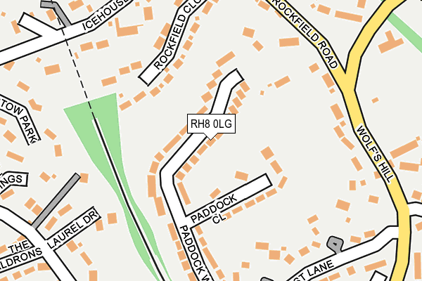 RH8 0LG map - OS OpenMap – Local (Ordnance Survey) RH8 0LG map - OS OpenMap – Local (Ordnance Survey)