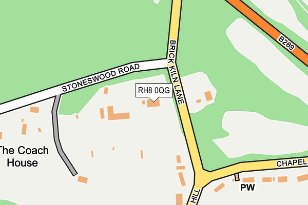 RH8 0QG map - OS OpenMap – Local (Ordnance Survey) RH8 0QG map - OS OpenMap – Local (Ordnance Survey)