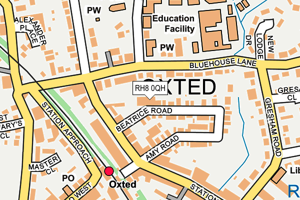 RH8 0QH map - OS OpenMap – Local (Ordnance Survey) RH8 0QH map - OS OpenMap – Local (Ordnance Survey)