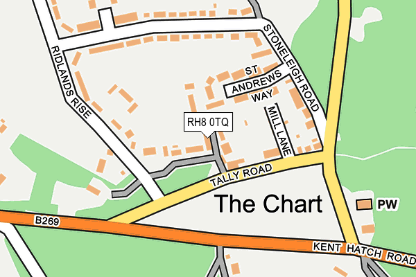 RH8 0TQ map - OS OpenMap – Local (Ordnance Survey) RH8 0TQ map - OS OpenMap – Local (Ordnance Survey)