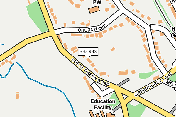 RH8 9BS map - OS OpenMap – Local (Ordnance Survey) RH8 9BS map - OS OpenMap – Local (Ordnance Survey)