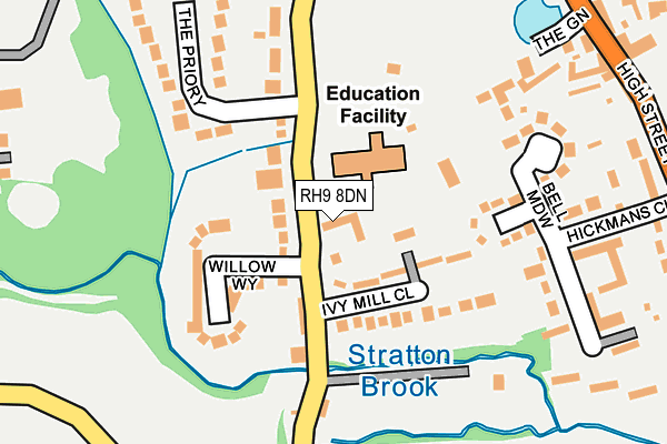 RH9 8DN map - OS OpenMap – Local (Ordnance Survey) RH9 8DN map - OS OpenMap – Local (Ordnance Survey)