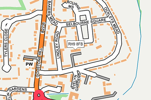 RH9 8FB map - OS OpenMap – Local (Ordnance Survey) RH9 8FB map - OS OpenMap – Local (Ordnance Survey)