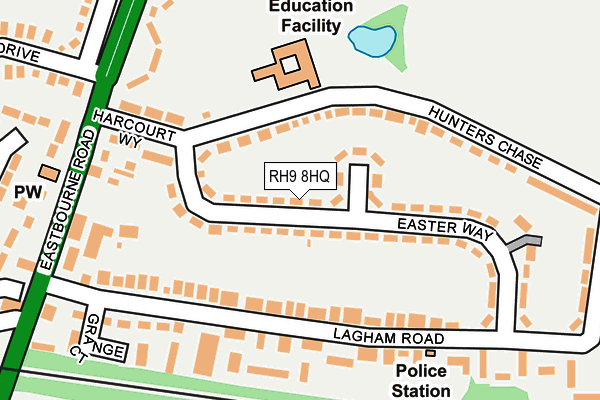 RH9 8HQ map - OS OpenMap – Local (Ordnance Survey) RH9 8HQ map - OS OpenMap – Local (Ordnance Survey)