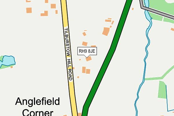 RH9 8JE map - OS OpenMap – Local (Ordnance Survey) RH9 8JE map - OS OpenMap – Local (Ordnance Survey)
