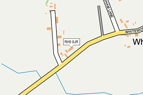 RH9 8JR map - OS OpenMap – Local (Ordnance Survey) RH9 8JR map - OS OpenMap – Local (Ordnance Survey)