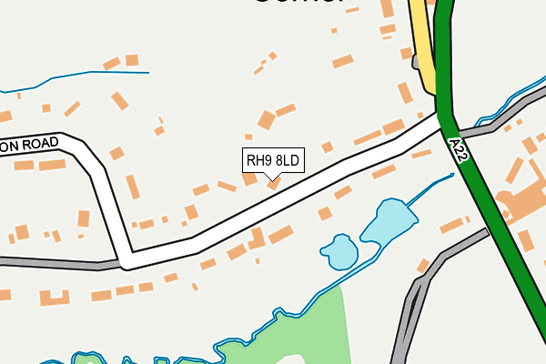 RH9 8LD map - OS OpenMap – Local (Ordnance Survey) RH9 8LD map - OS OpenMap – Local (Ordnance Survey)