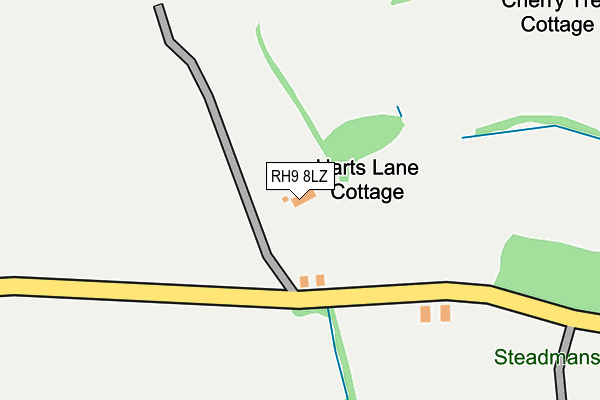 RH9 8LZ map - OS OpenMap – Local (Ordnance Survey)