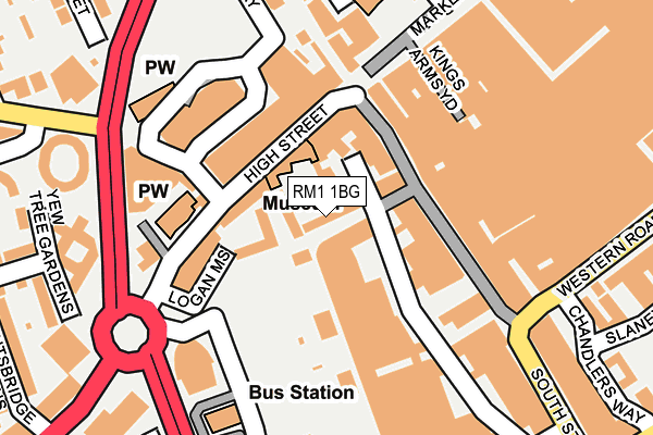 RM1 1BG map - OS OpenMap – Local (Ordnance Survey) RM1 1BG map - OS OpenMap – Local (Ordnance Survey)