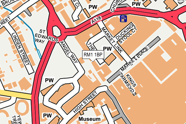 RM1 1BP map - OS OpenMap – Local (Ordnance Survey) RM1 1BP map - OS OpenMap – Local (Ordnance Survey)