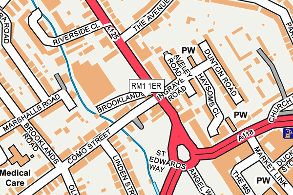 RM1 1ER map - OS OpenMap – Local (Ordnance Survey) RM1 1ER map - OS OpenMap – Local (Ordnance Survey)
