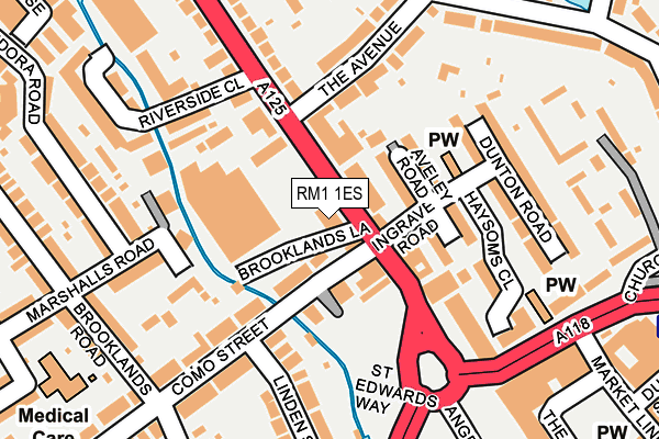 RM1 1ES map - OS OpenMap – Local (Ordnance Survey) RM1 1ES map - OS OpenMap – Local (Ordnance Survey)