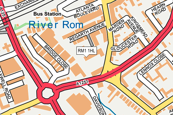 RM1 1HL map - OS OpenMap – Local (Ordnance Survey) RM1 1HL map - OS OpenMap – Local (Ordnance Survey)