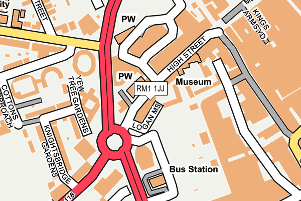 RM1 1JJ map - OS OpenMap – Local (Ordnance Survey) RM1 1JJ map - OS OpenMap – Local (Ordnance Survey)