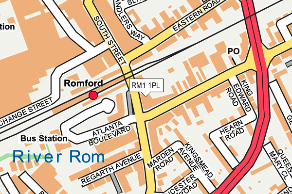 RM1 1PL map - OS OpenMap – Local (Ordnance Survey) RM1 1PL map - OS OpenMap – Local (Ordnance Survey)
