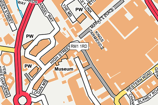 RM1 1RD map - OS OpenMap – Local (Ordnance Survey) RM1 1RD map - OS OpenMap – Local (Ordnance Survey)