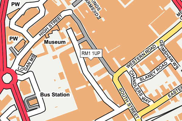 RM1 1UP map - OS OpenMap – Local (Ordnance Survey) RM1 1UP map - OS OpenMap – Local (Ordnance Survey)