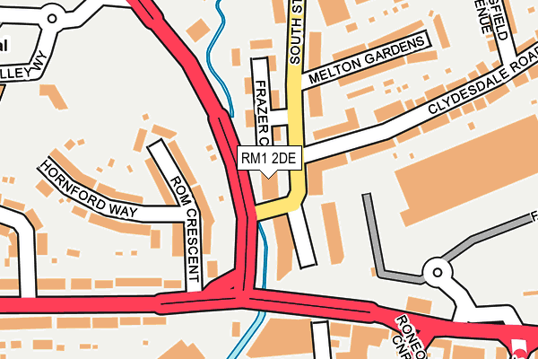 RM1 2DE map - OS OpenMap – Local (Ordnance Survey) RM1 2DE map - OS OpenMap – Local (Ordnance Survey)