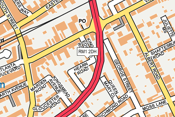 RM1 2DH map - OS OpenMap – Local (Ordnance Survey) RM1 2DH map - OS OpenMap – Local (Ordnance Survey)