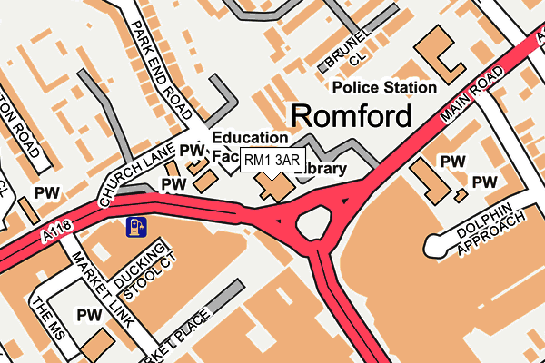 RM1 3AR map - OS OpenMap – Local (Ordnance Survey) RM1 3AR map - OS OpenMap – Local (Ordnance Survey)