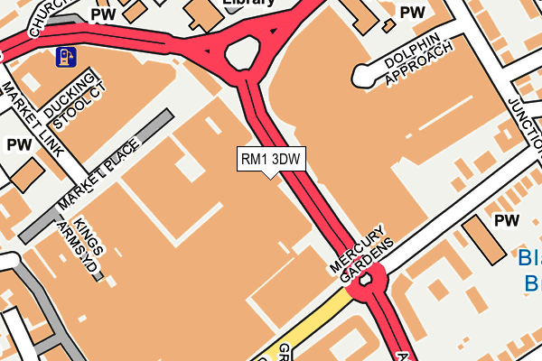 RM1 3DW map - OS OpenMap – Local (Ordnance Survey) RM1 3DW map - OS OpenMap – Local (Ordnance Survey)