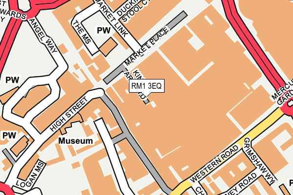 RM1 3EQ map - OS OpenMap – Local (Ordnance Survey) RM1 3EQ map - OS OpenMap – Local (Ordnance Survey)