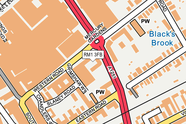 RM1 3FB map - OS OpenMap – Local (Ordnance Survey) RM1 3FB map - OS OpenMap – Local (Ordnance Survey)