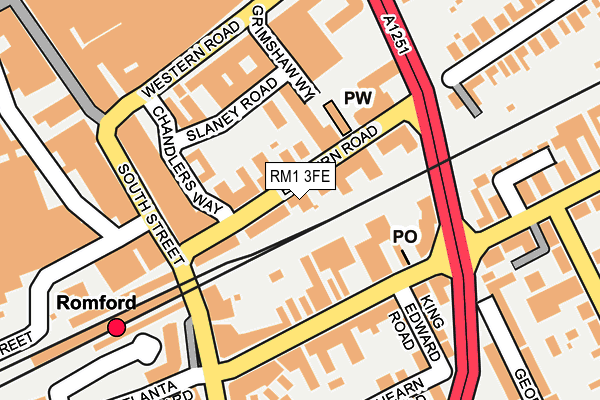 RM1 3FE map - OS OpenMap – Local (Ordnance Survey) RM1 3FE map - OS OpenMap – Local (Ordnance Survey)