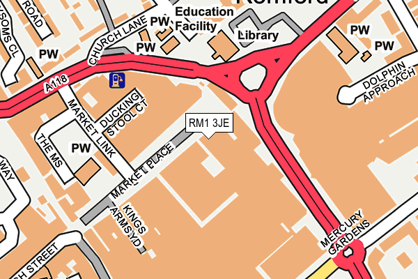 RM1 3JE map - OS OpenMap – Local (Ordnance Survey) RM1 3JE map - OS OpenMap – Local (Ordnance Survey)