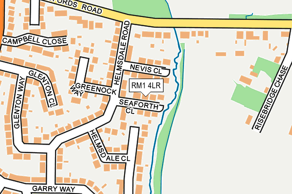 RM1 4LR map - OS OpenMap – Local (Ordnance Survey) RM1 4LR map - OS OpenMap – Local (Ordnance Survey)
