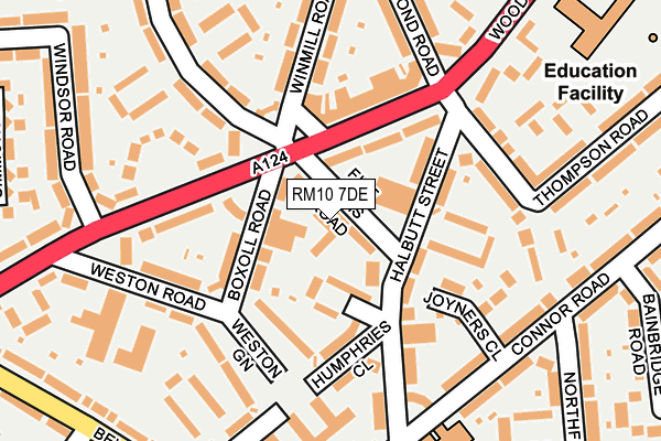 RM10 7DE map - OS OpenMap – Local (Ordnance Survey) RM10 7DE map - OS OpenMap – Local (Ordnance Survey)
