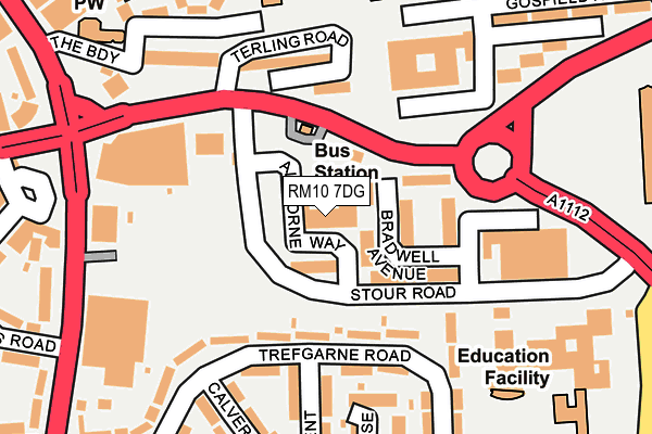 RM10 7DG map - OS OpenMap – Local (Ordnance Survey) RM10 7DG map - OS OpenMap – Local (Ordnance Survey)