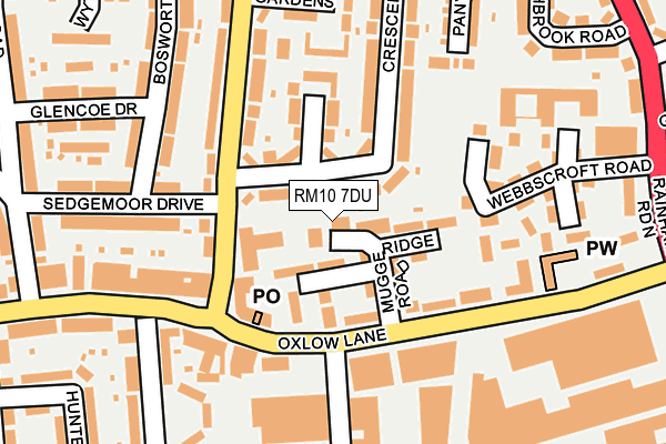 RM10 7DU map - OS OpenMap – Local (Ordnance Survey) RM10 7DU map - OS OpenMap – Local (Ordnance Survey)