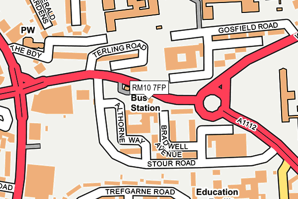 RM10 7FP map - OS OpenMap – Local (Ordnance Survey) RM10 7FP map - OS OpenMap – Local (Ordnance Survey)