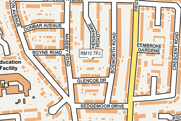 RM10 7PJ map - OS OpenMap – Local (Ordnance Survey) RM10 7PJ map - OS OpenMap – Local (Ordnance Survey)
