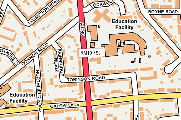 RM10 7SJ map - OS OpenMap – Local (Ordnance Survey) RM10 7SJ map - OS OpenMap – Local (Ordnance Survey)