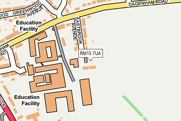 RM10 7UA map - OS OpenMap – Local (Ordnance Survey) RM10 7UA map - OS OpenMap – Local (Ordnance Survey)