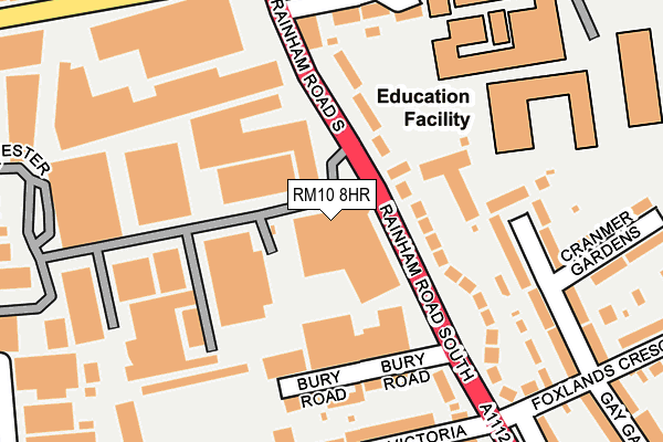 RM10 8HR map - OS OpenMap – Local (Ordnance Survey) RM10 8HR map - OS OpenMap – Local (Ordnance Survey)