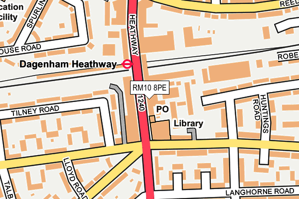 RM10 8PE map - OS OpenMap – Local (Ordnance Survey) RM10 8PE map - OS OpenMap – Local (Ordnance Survey)