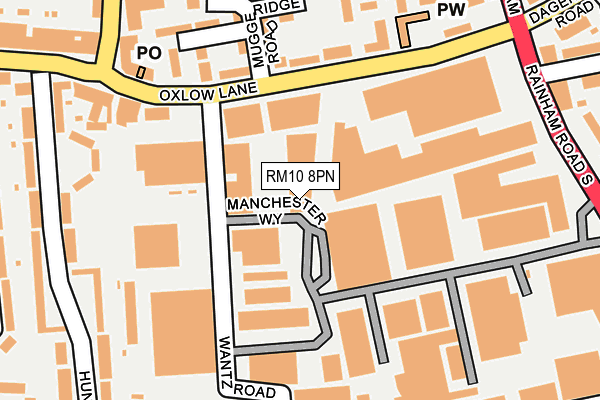 RM10 8PN map - OS OpenMap – Local (Ordnance Survey) RM10 8PN map - OS OpenMap – Local (Ordnance Survey)