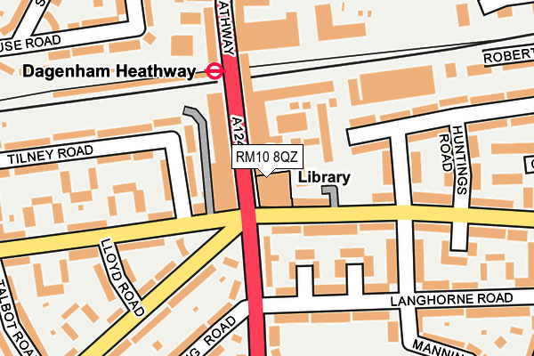 RM10 8QZ map - OS OpenMap – Local (Ordnance Survey) RM10 8QZ map - OS OpenMap – Local (Ordnance Survey)