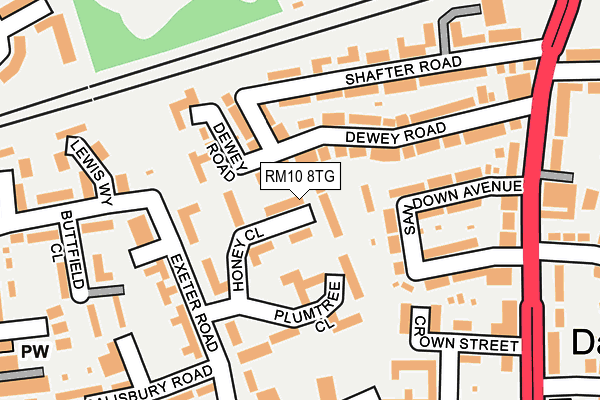 RM10 8TG map - OS OpenMap – Local (Ordnance Survey) RM10 8TG map - OS OpenMap – Local (Ordnance Survey)