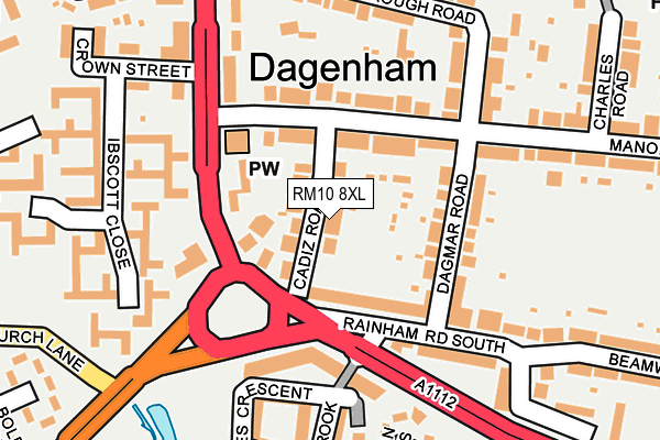 RM10 8XL map - OS OpenMap – Local (Ordnance Survey) RM10 8XL map - OS OpenMap – Local (Ordnance Survey)
