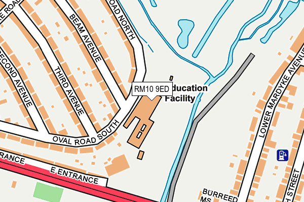 RM10 9ED map - OS OpenMap – Local (Ordnance Survey) RM10 9ED map - OS OpenMap – Local (Ordnance Survey)