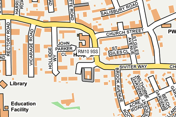 RM10 9SS map - OS OpenMap – Local (Ordnance Survey) RM10 9SS map - OS OpenMap – Local (Ordnance Survey)