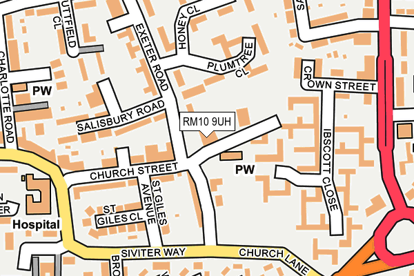 RM10 9UH map - OS OpenMap – Local (Ordnance Survey) RM10 9UH map - OS OpenMap – Local (Ordnance Survey)
