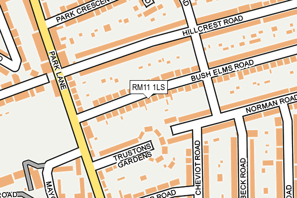 RM11 1LS map - OS OpenMap – Local (Ordnance Survey) RM11 1LS map - OS OpenMap – Local (Ordnance Survey)